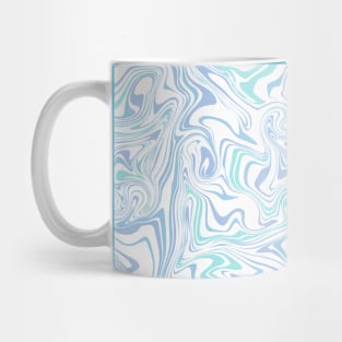 Abstract Liquid -Blue Mug